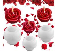 Midnadiy stampi per candele, Morbido fiore silicone candele con Superficie liscia, Facile da sformare, Perfetto per la produzione di candele profumate artigianali, saponi, gesso