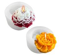 Midnadiy stampo per candele in silicone, Morbido stampo candela fiore con Superficie liscia, Facile da sformare, Perfetto per l'artigianato fai da te, stampi per la produzione di candele