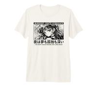 Midnight Anime Ragazza Giapponese Manga Maglietta Premium