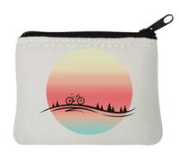 Midnight Bike Ride - Portamonete in neoprene, 10 x 11 cm, colore: Bianco