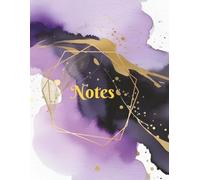 Midnight Bloom: Elegant Abstract Notebook with 200 Wide-Lined Pages for Journaling or Daily Notes