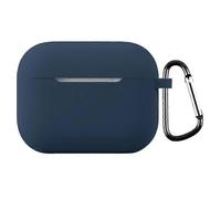 (Midnight Blue) For AirPods Pro 3 Silicone Case with Carabiner Ultra Thin 1.3mm Earphone Protective Cover（）