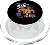 Midnight Book Club Ghosts Pumpkins Bats Cat PopSockets PopGrip per MagSafe