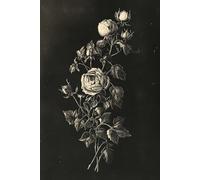 Midnight Botanica: A Noir Vintage Journal: 6x9 Lined Notebook - 200 Cream Pages - Victorian Floral Elegance in Monochrome