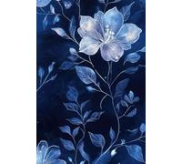 Midnight Botanicals Notebook: A Simple Lined Journal with Elegant Blue Floral Design | 6x9, 201 Pages