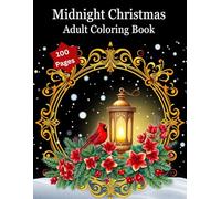 Midnight Christmas Adult Coloring Book