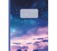 Midnight Glow - Dreamy Notebook Collection: 140-Page Grid Journal with Soft, Subtle 1/4 Inch Squares | Twilight Sky Composition Book for Writing, Sketching & Creative Planning