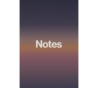 Midnight Gradient Stationery: Deep Blue and Lavender 6x9 Lined Journal