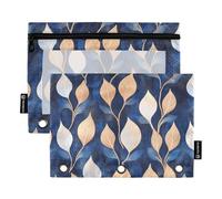 Midnight Leaf Sonnet Raccoglitore Sacchetti 3 Anelli Tasca per 3 Anelli Raccoglitori Custodia con Impermeabile per Studenti Contenitore di Immagazzinaggio