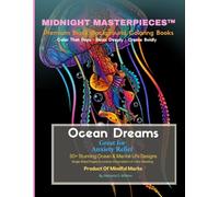 midnight masterpieces™ Ocean Dreams: A Premium Black Background Coloring Book Featuring Stunning Marine Life