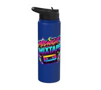 Midnight Mixtape - Costume anni '80 Stainless Steel Insulated Water Bottle