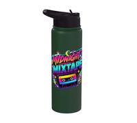 Midnight Mixtape - Costume anni '80 Stainless Steel Insulated Water Bottle