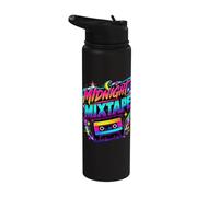 Midnight Mixtape - Costume anni '80 Stainless Steel Insulated Water Bottle
