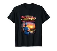 Midnight My Personal Sunrise Nurse Night Shift Art Maglietta