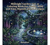 Midnight Ocean Vol. 3: Coloring Book for Adults, Bold and Easy Whimsical Underwater World