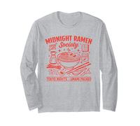 Midnight Ramen Society Tokyo Giappone Notte Noodles Retro Maglia a Manica