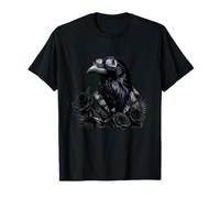 Midnight Raven con Occhiali da Sole Rose Nere Vibes Maglietta