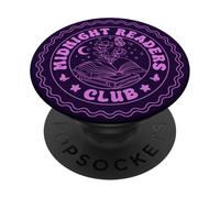 Midnight Readers Club Bookworm Lettura Libri Floreale PopSockets PopGrip Adesivo