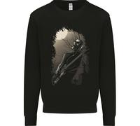 Midnight Rock N Rotolo Musica Teschio Chitarra Uomo Felpa Maglione