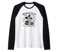 Midnight Salem Book Club Books Scopa Witching Hour Maglia con Maniche Raglan