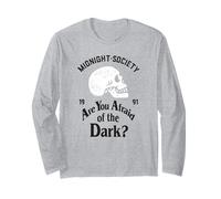 Midnight Society Skull EST. 1991 Creepy Retro TV Show Maglia a Manica