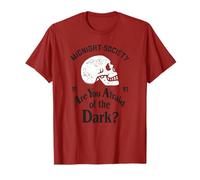 Midnight Society Skull EST. 1991 Creepy Retro TV Show Maglietta