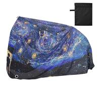 Midnight Starry Sky Stars Coperture impermeabili per bici con fori di bloccaggio per interni ed esterni Mountain Bike Copertura adatta per la maggior parte dei cobertor para
