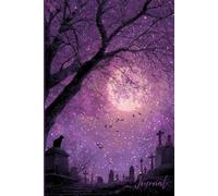 Midnight Whispers Journal:: A Realistic and Magical Notebook Featuring a Graveyard Scene with Full Moon, Glowing Stars, Black Cat, Bats, and Glitter - ... for Writing, Reflection, and Creative Spells