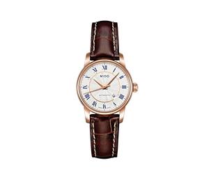 MIDO Baroncelli M76002218 - Orologio da polso da donna, cinturino in pelle colore marrone