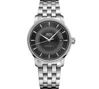 Mido Baroncelli Signature M037.407.11.051.01 Automatic Men's Watch - Black Dial, Stainless Steel Bracelet