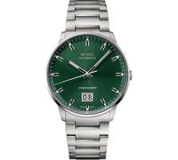 Mido Commander Big Date M021.626.11.091.00 Automatic Men's Watch - Green Dial, Stainless Steel Bracelet