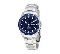 MIDO Ocean Star 200 - Orologio automatico svizzero da uomo - Cassa in acciaio inossidabile da 42,5 mm - Calendario giorno/data - Lunetta girevole - Resistenza all'acqua 200 m, Blu su acciaio