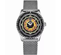 Mido Ocean Star Decompression Worldtimer M026.829.17.051.00 Automatic Men's Watch - Black Dial, Stainless Steel Bracelet