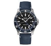 MIDO Ocean Star GMT - Orologio Automatico Svizzero Uomo - Cassa in Acciaio Inox 44mm con Lunetta Rotante, Tessuto nero su blu, Orologio subacqueo
