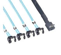 MIDOKSTUA Cavo PCIe SFF 8611 da 4i a 4 pezzi 7P da 50/100 cm per un trasferimento dati efficiente per spazi ristretti PCIe cavo angolato