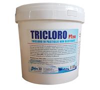 Midor Pastiglie 200gr Tricloro 90% 10kg per Piscina a Lento dissolvimento - TRICLORO PT200 - Trattamento Acqua Piscina