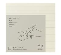 Midori 15285006 Blocco note, MD Blocco Memo, Orizzontale a righe