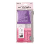 Midori Custodia a libro per penna a rete B6-A5, rosa