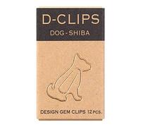 Midori Paper clip, d-clips mini box, 12 pezzi Shiba Inu