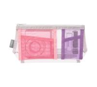 Midori Pen & Tool Pouch with Gusset, safety pink, Japanese