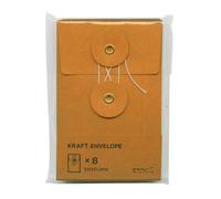 Midori - Taccuino da viaggio in carta kraft con cordino, colore: arancione