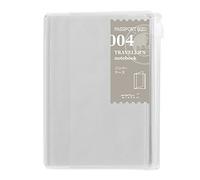 Midori, Traveler’s Notebook (004), ricaricabile, kit con chiusura a zip, con tasca per passaporto