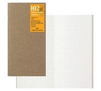 MIDORI Traveler's Notebook Refill Grid Confezione da 2 Taglia Regolare 142460...