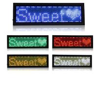 MidoriMori Targhetta identificativa a LED programmabile Scorrimento Digitale Biglietto da Visita Ricaricabile Tag Namag con Magnete/Perno per Ristorante Bar per Feste Bar