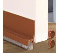 Midslinee 100cm Marrone Paraspifferi per Porte, Paraspifferi porta blindata, Guarnizione a Spazzola per Porte, Paraspifferi Sottoporta, door seal