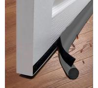 Midslinee 2 Pezzi 96cm Grigio Paraspifferi per Porte, Guarnizione autoadesiva per porta, Paraspifferi Sotto la Porta, Isolamento Guarnizione Porta, Protezione Dalle Intemperie, Insonorizzante