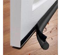 Midslinee 2 Pezzi 96cm Nero Paraspifferi per Porte, Guarnizione autoadesiva per porta, Paraspifferi Sotto la Porta, Isolamento Guarnizione Porta, Protezione Dalle Intemperie, Insonorizzante