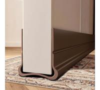 Midslinee Marrone 93cm Paraspifferi Porta Blindata, Paraspifferi per Porte, Sottoporta Anti Insetti/Polvere/Aria Fredda, per Porte da 3,5 a 5,5 cm di Spessore e Spazio Inferiore da 0,3 a 2,6 cm