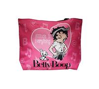 Midsouth Products Betty Boop - Borsa grande con scritta "Attitude is Everything", spaziosa ed elegante, Rosa, 17.8'' x 14''