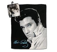 Midsouth Products Coperta Elvis in bianco e nero con foto